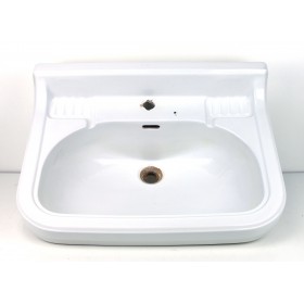 Altes Keramik-Wasch-Becken mit mittigem Hahnloch