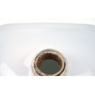 Altes Keramik-Wasch-Becken mit mittigem Hahnloch