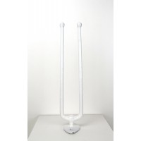 (Doppel-)Handtuchstange aus emailliertem Gusseisen