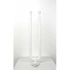 (Doppel-)Handtuchstange aus emailliertem Gusseisen