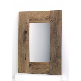 Kleiner Spiegel aus Altholz - Eiche 02