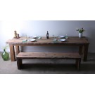 Massiver Hochzeitstisch aus altem Eichenholz