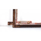 Zwei gusseiserne Fensterflügel mit Sprossen