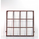 Ein Paar alte Fenster mit separatem Oberlicht