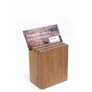 Altholzständer für Infomaterial, elegant