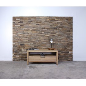 »Stakkato Originale« Wand- und Deckenelemente aus historischem Eichenholz