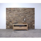 »Stakkato Originale« Wand- und Deckenelemente aus historischem Eichenholz