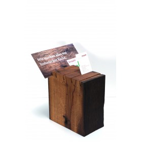 Altholz Visitenkartenständer aus Eiche