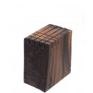 Prospektständer aus Alteiche mit schöner Musterung