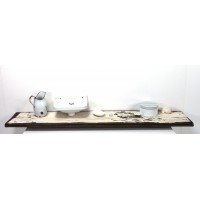 Schönes Buchenbrett im »Shabby Chic« Look