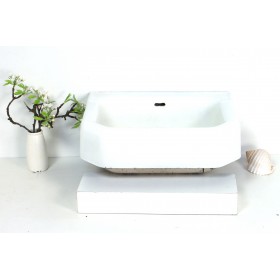 Klassisches Wasch-Becken aus emailiertem Gusseisen