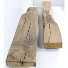 Antike Bohlen aus Schnittholz im Set