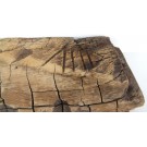 Regalbohle aus altem Eichenholz