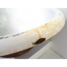 Alte emaillerte Badewanne aus Gusseisen