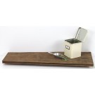 Altes Eichenbrett hell mit Nut