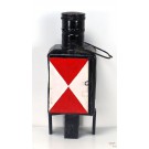 Alte Bahn-Signallaterne, ohne Strom