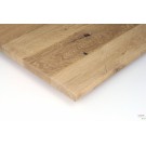 Lackiert und geschliffen oder gebürstet: Maßgefertigte Tischplatte Eiche Altholz