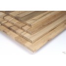 Lackiert und geschliffen oder gebürstet: Maßgefertigte Tischplatte Eiche Altholz