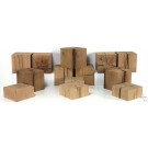 Klötze aus Altholz gesägt