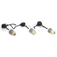 Drei alte Kolbenlampen »am Stiel«