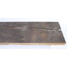 Antikes Eichenbrett mit Riss