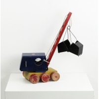 Holzkran "Spiel gut"