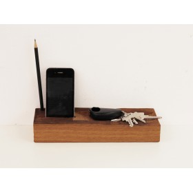 Handyhalter aus antikem Eichenholz Nr. 5